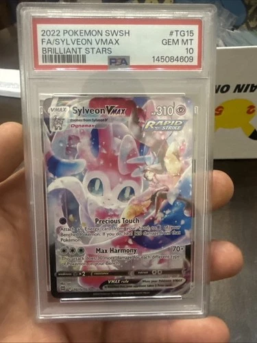 2022 Pokemon SWSH Brilliant Stars #TG15 Sylveon VMAX PSA 10 GEM MINT