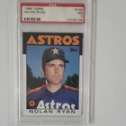 Topps 1986 #100 Nolan Ryan PSA 7 Houston Astros MLB Baseball Card