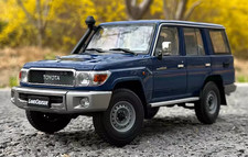 for Almost Real for Toyota for LC76 for Land Cruiser Blue 1:18 Car Pre-built