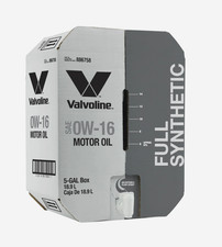 Valvoline 0w-16 Full Synthetic Motor Oil 5 Gallon Bulk Box New Valvoline 0w-16 Full Synthetic Motor Oil 5 Gallon Bulk Box New