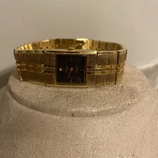 1990’s Quintel Diamond Quartz Black Dial Watch Needs Battery