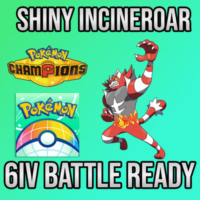  6IV SHINY Incineroar  Battle Ready  POKEMON HOME  Pokemon Champions 