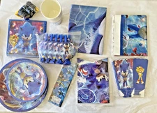 Sonic Hedgehog Party Decorations Kids Birthday Supplies Balloon Tableware