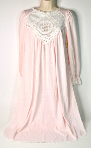 Willow Creek Pink LS Nightgown USA Women's Size P Modest Feminine New With Tags