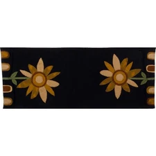Home Collections by Raghu Black Sunflower Power Table Runner