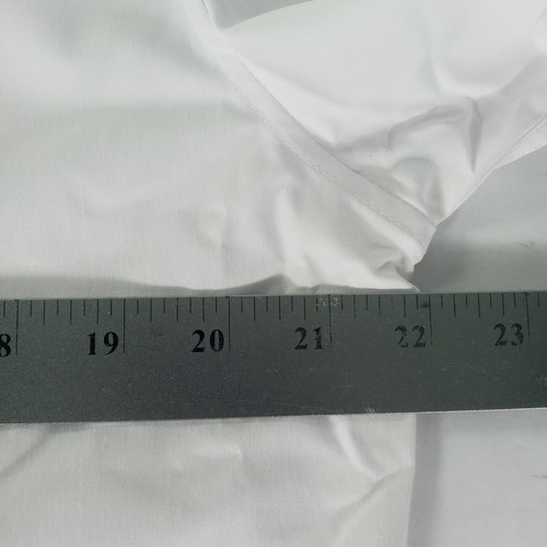 Mens Luxury Collection J.Ver Soft Tech Dress Shirt Sz M White Classic Italian - Picture 5 of 8