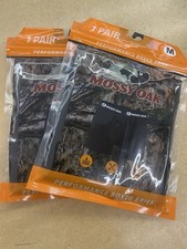 Mossy Oak Boxer Briefs 2-Packs M Black Tagless Flatlock Seams Cotton/Spandex