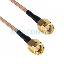 SMA Male to SMA Male Plug Antenna Connector Lot RF Pigtail RG316 Coaxial Cable