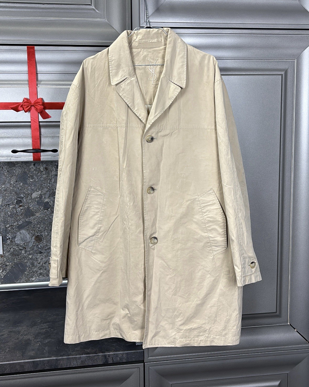 Trench cappotto vintage Yves Saint Laurent taglia 50