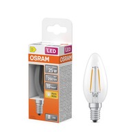Osram Led Filament Kerze Lampe 1,8W = 25Watt E14 Klar 250Lm 827 Warmweiß 2700K