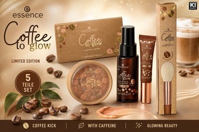 essence COFFEE TO GLOW Limited Edition 5 Teile wie abgebildet Geschenk Set