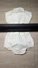 New Vintage Toddlers 1970s Carters Yellow Flower AOP Diaper Cover Bloomers