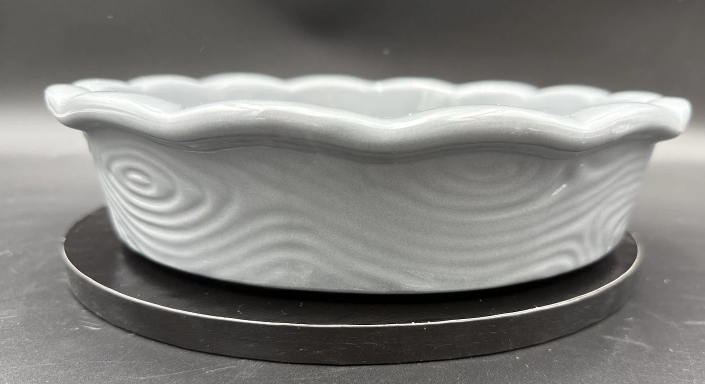 Temp-tations 9" Pie Dish, Baker, Layer Cake, Baking Woodlands Grey
