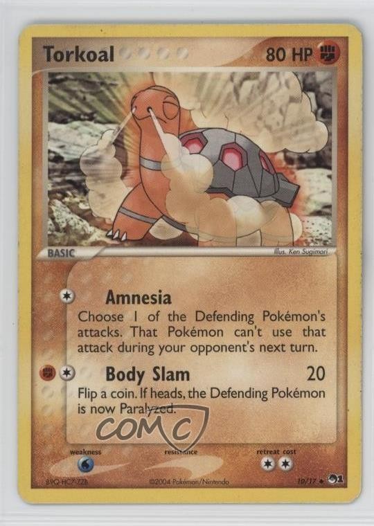 Torkoal Pokémon POP Series 1 #10 2004