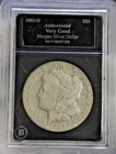 1882 O US Morgan Silver Dollar (Semi Key Date) VG Collectors Slab Bradford
