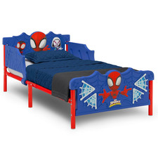 Spidey and His Amazing Friends 3D Toddler Bed Blue Kids Bedroom Furniture PlayXL