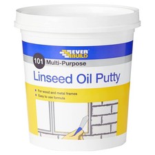 Everbuild 101 Multi-Purpose Linseed Oil Putty – Suitable 2 kg, Natural, Brown