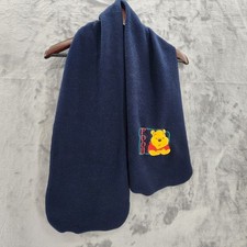 Vintage Disney Winnie the Pooh Fleece winter scarf embroidered soft warm