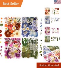 Pressed Flowers for Resin Jewelry Crafts Dried Leaves for DIY Scrapbooking Nails