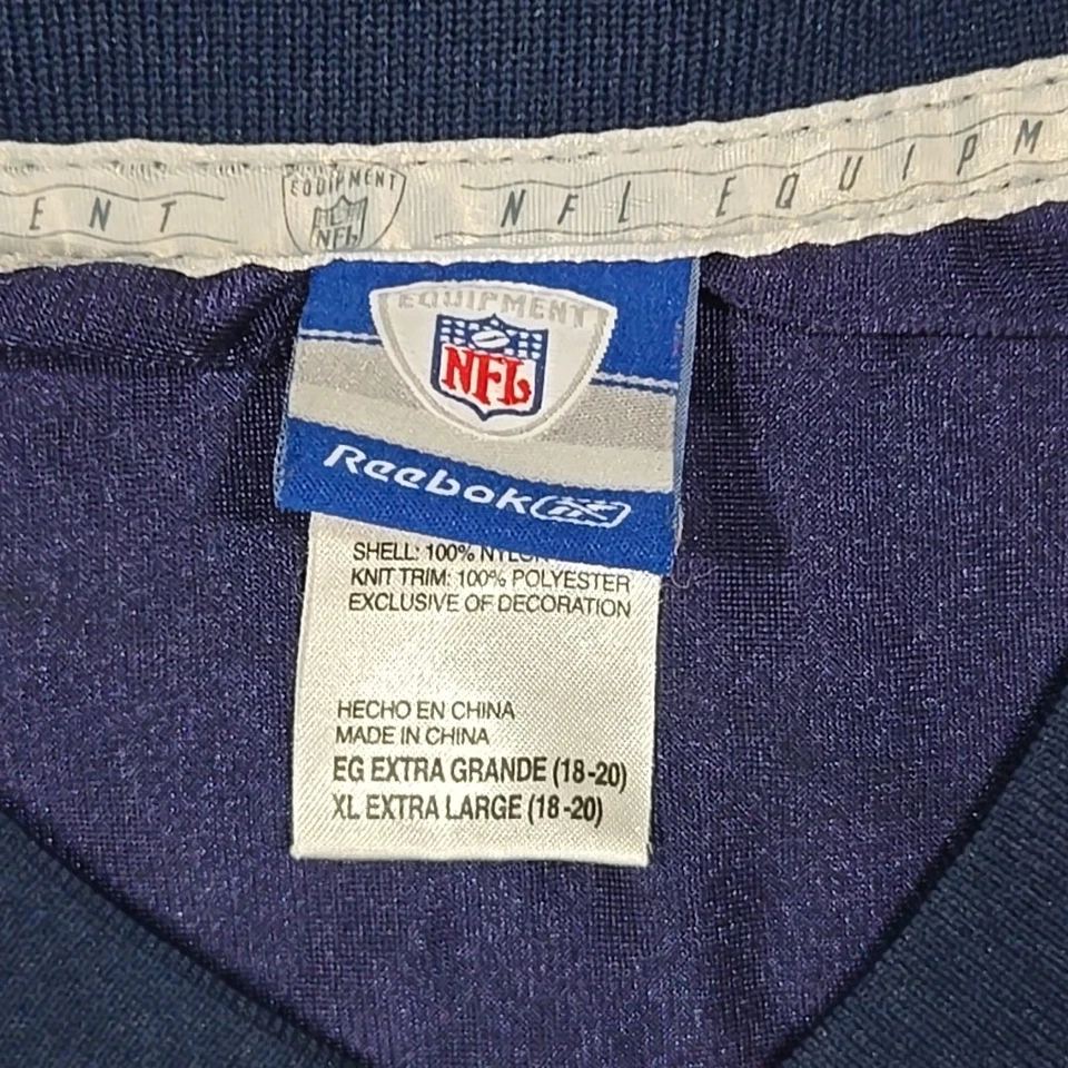 Reebok On Field Randy Moss #81 New England Patriots Jersey Youth XL 18-20 - Image 4 of 4