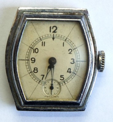 VINTAGE THIEL TANK ART DECO GERMAN WATCH 1920's-1930's BALANCE EXCELLENT  READ !