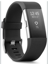 Fitbit Charge 2 Heart Rate Fitness Tracker Smart Band Black Small US Version