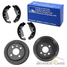 ATE 2x BREMSTROMMEL Ø200+BREMSBACKEN HINTEN FÜR OPEL ASTRA F + CC 1.4 1.6 1.7