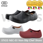 STICO NEC-03 Men Chef Shoes Clog Kitchen Non-Slip Safety Shoes Oil&Water Rubber*