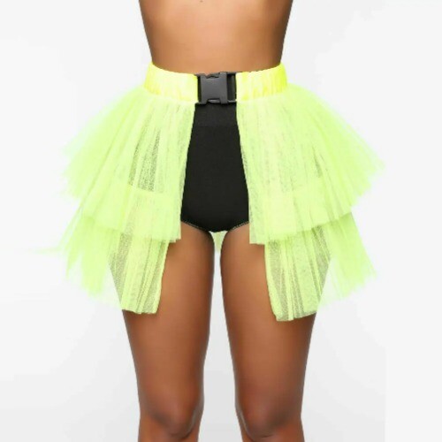 Tutu Skirt Mesh Tulle High Low Bustle Skirt Petticoat Skirt Fluffy Underskirt - Bild 9 von 32