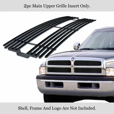 Fits 1994-2001 Dodge Ram Stainless Steel Black Billet Grille