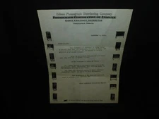 DATED 1924 EDISON PHONOGRAPH DISTRIBUTING COMPANY CUSTOMER LETTER - 100% ORIG.