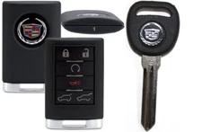 NEW CADILLAC OEM SMART PROX KEYLESS FOB TRANSMITTER 5923887 22756465 + LOGO KEY
