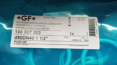 Georg Fischer 198 807 3 Variable Area Flow Meter Pvdf Hp D50dn40 1 1 2 Ebay