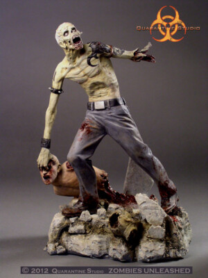 Otto the Punk Statue 10/100 Zombies Unleashed Quarantine Studio Paquet NEW 