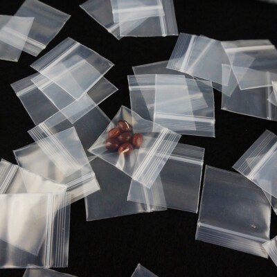 New 100 Plastic PE Bags Zip Seal 0.2mm Thick Reclosable Heavy Duty Bags 7x10cm