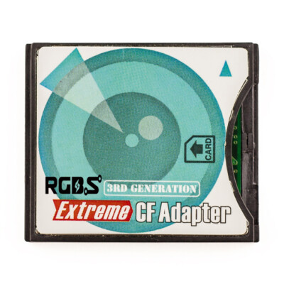 SD SDHC SDXC zu CF Type II Adaptor de Carte Mémoire Compact Flash Haute Vitesse