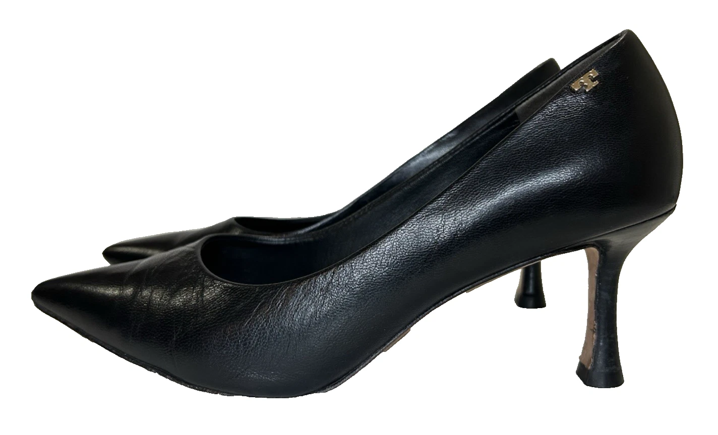 Tory Burch decolte pelle tacco a punta donna 8 M nero tacco medio LEGGI