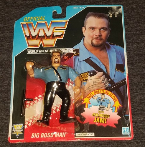 WWF The Big Boss Man MOC HASBRO series 3 Wrestling...
