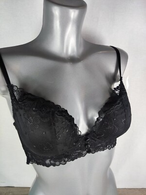 NEW Boux Avenue Black Reese Plunge Bra Lingerie Underwear All Sizes 30-38