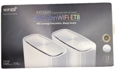 ASUS AXE6600 Tri-Band Mesh WiFi 6E System Router (2-pack)