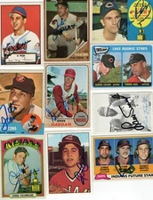 Autographed Indians Cards 70's 80's 90's 2000's Avg EX- 20% off 4 Free Shipping