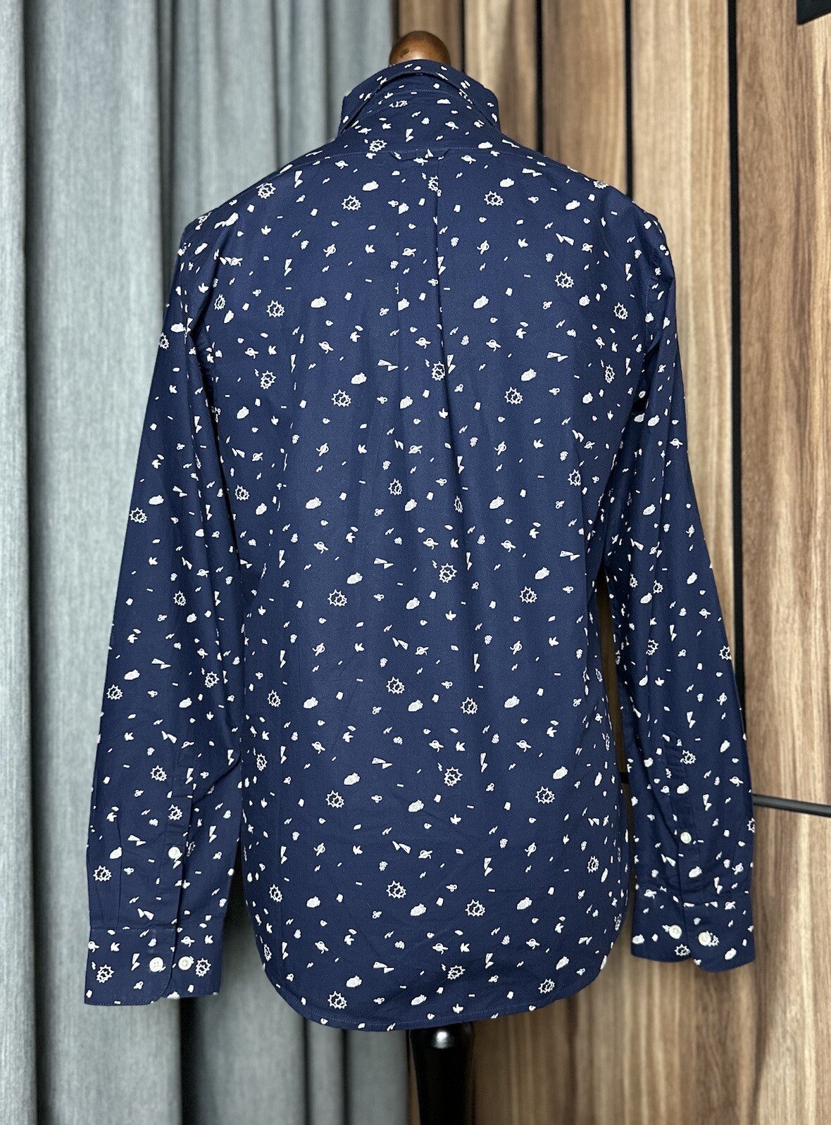 Knowledge Cotton Apparel Print Organic Shirt Long… - image 3