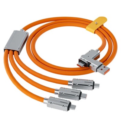 3 In 2 Type-C Mobile Phone Usb Fast Charging 66w Data Cable Suitable For iPhone