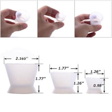 Dental Mixing Dappen Liquid Dish Silicone Acrylic Cups Flexible Non-Stick Bowls