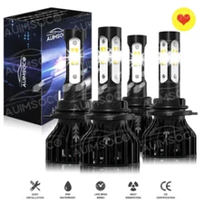 9005 9006 LED Headlights Bulbs For 1994-1998 Chevy Silverado Tahoe C10 C/K 1500