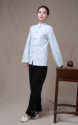 100% Cotton Chinese Traditional Women's Kung Fu Taichi Martial Arts shirt jacket - Picture 10 of 26
