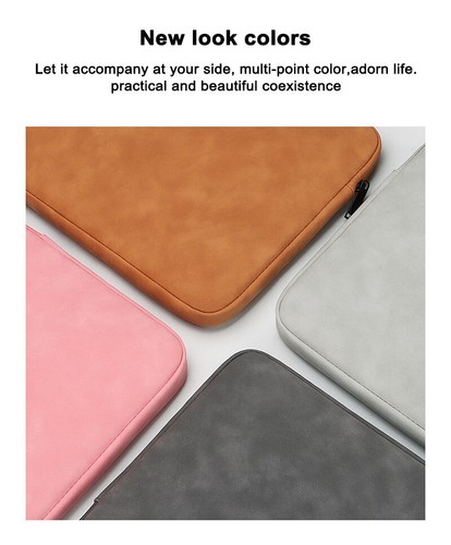 Waterproof Leather Laptop Bag Sleeve 13 14 15 Inch Case For MacBook Air Pro 13.3 - Photo 13/19