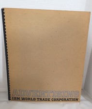 VTG 1961 Large IBM Int'l Advertising Campaign Portfolio Fold-Outs Spiral Bound