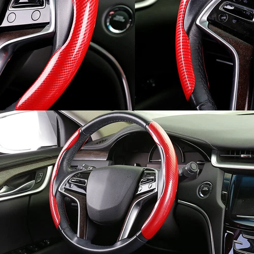 Carbon Fiber Red Car Steering Wheel Booster Cover Accessories For Mercedes-Benz - Bild 15 von 20