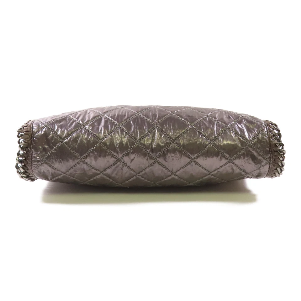 Bolso de Hombro Stella McCartney SHW Cadena Cuero Plateado Foto 4 de 4